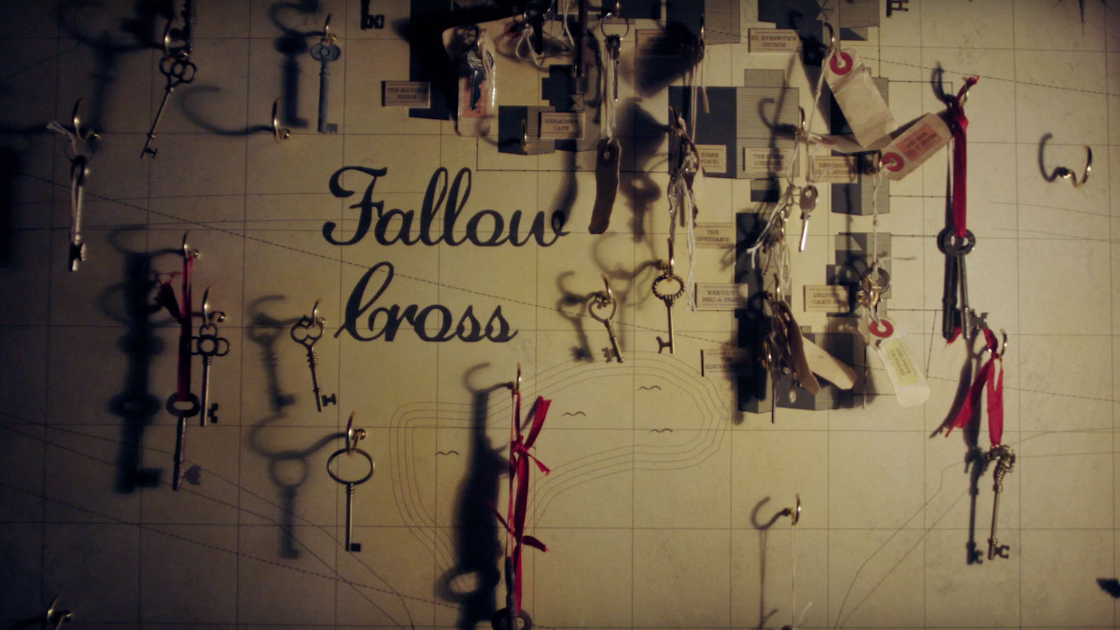 Fallow cross gameplay experience Wall covered in keys.